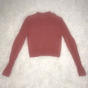 American Eagle Crop Ribbed Sweater